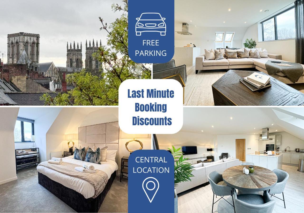 Free Parking - Central - Penthouse York Eksteriør billede